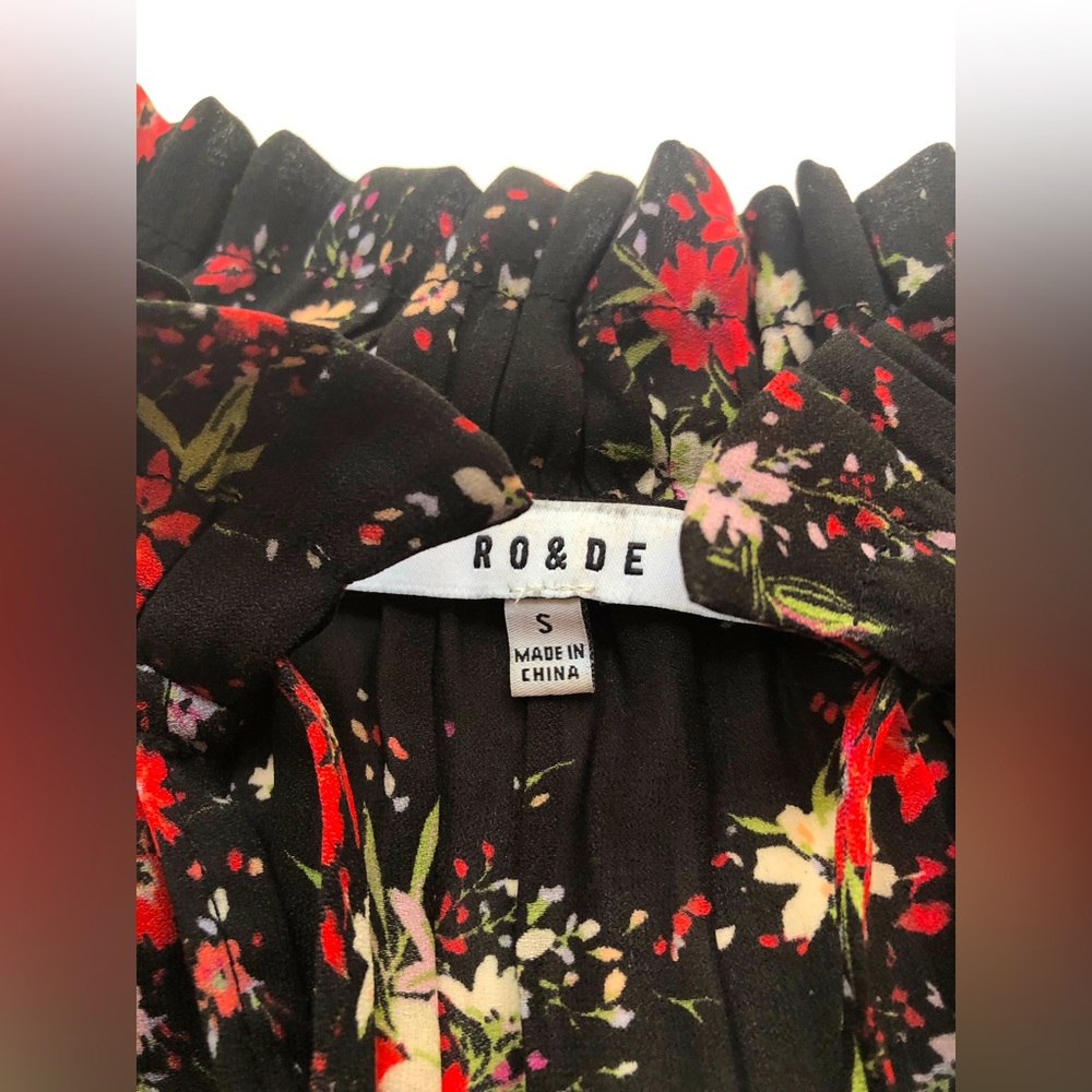 RO & DE Long Sleeve Floral Blouse Size Small